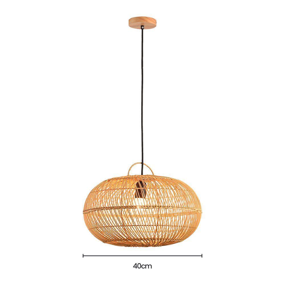 Lustre Pendente Skylight ôtaki 4046 P Rattan E27 Bivolt - 2