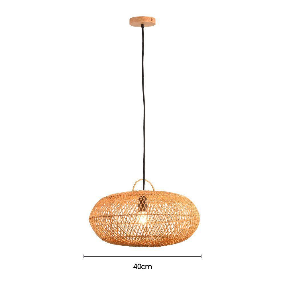 Lustre Pendente Skylight ôtaki 4047 P Rattan E27 Bivolt - 2
