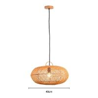 Lustre Pendente Skylight ôtaki 4047 P Rattan E27 Bivolt - 2