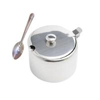 Açucareiro Inox Com Tampa E Colher Decorada 450ml - 5
