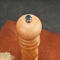 Moedor De Pimenta Sal Grãos Temperos Manual Madeira 14cm - 6