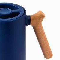 Garrafa Térmica Café Nórdica Azul 1 Lt Cabo Estilo Madeira - 7
