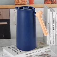 Garrafa Térmica Café Nórdica Azul 1 Lt Cabo Estilo Madeira - 8