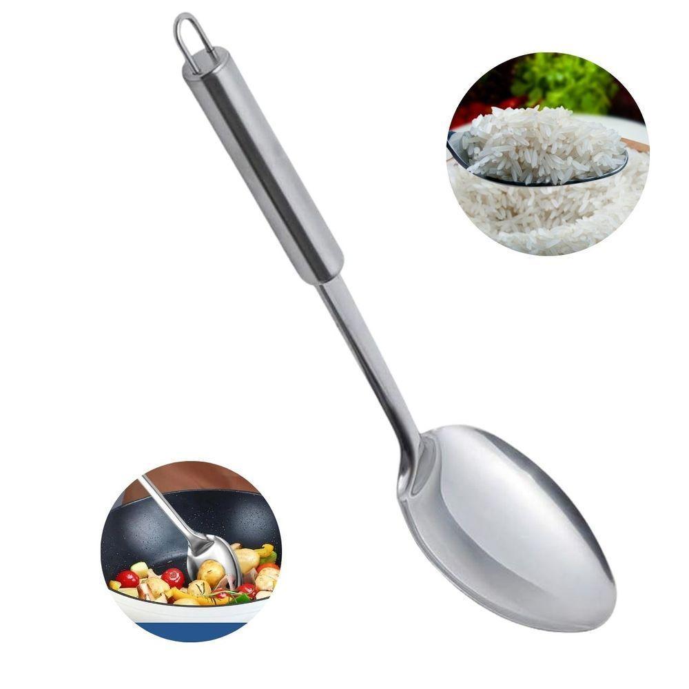 Colher Arroz Inox Grande Premium Servir Alimentos 30 Cm - 2