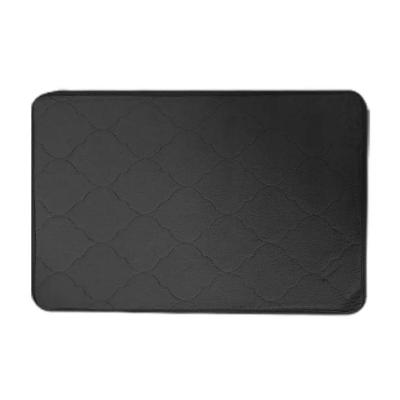 Tapete Banheiro Macio Poliester 40 X 60 Cm Antiderrapante Preto