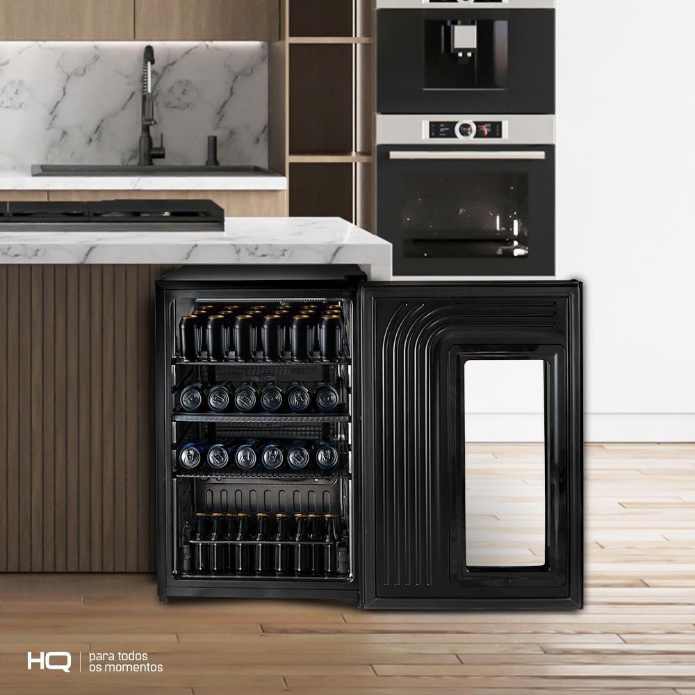 Cervejeira Expositor Vertical HQ 100 Litros Frost Free Inox Titanium HQ-100CEVPVFFI 127V - 10