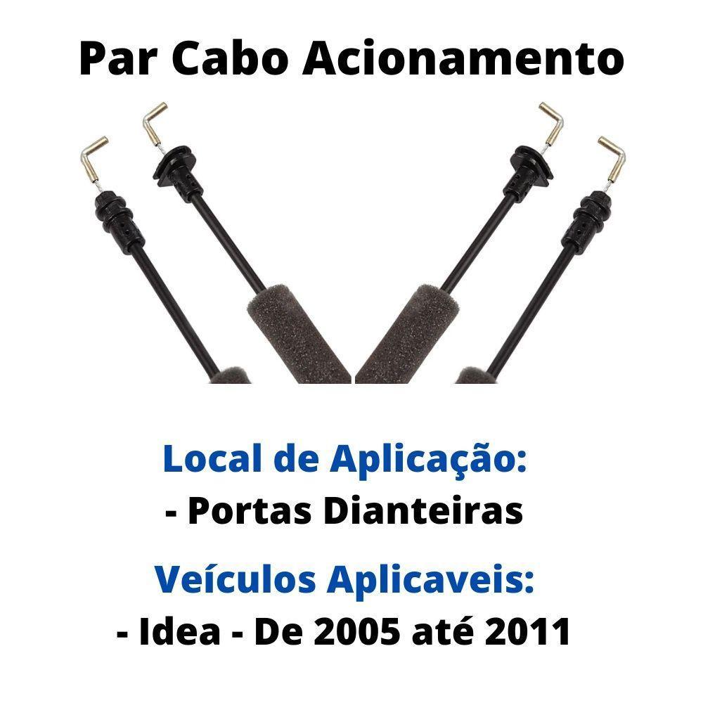 Par Cabo Acionamento Portas Dianteiras Idea 05 Até 11 - 2