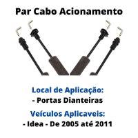 Par Cabo Acionamento Portas Dianteiras Idea 05 Até 11 - 2