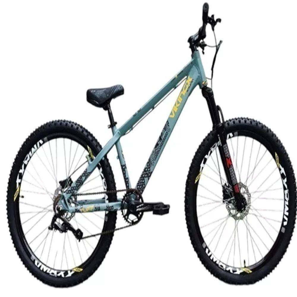 Vikingx Tuff 30 Cinza Amarelo Whelling Single Freio Hidraulico Vmaxx Liso Com Suspenão Mecanica - 1