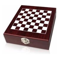 Kit Abridor De Vinho 4 Peças Maleta E Jogo Xadrez De Madeira - 2