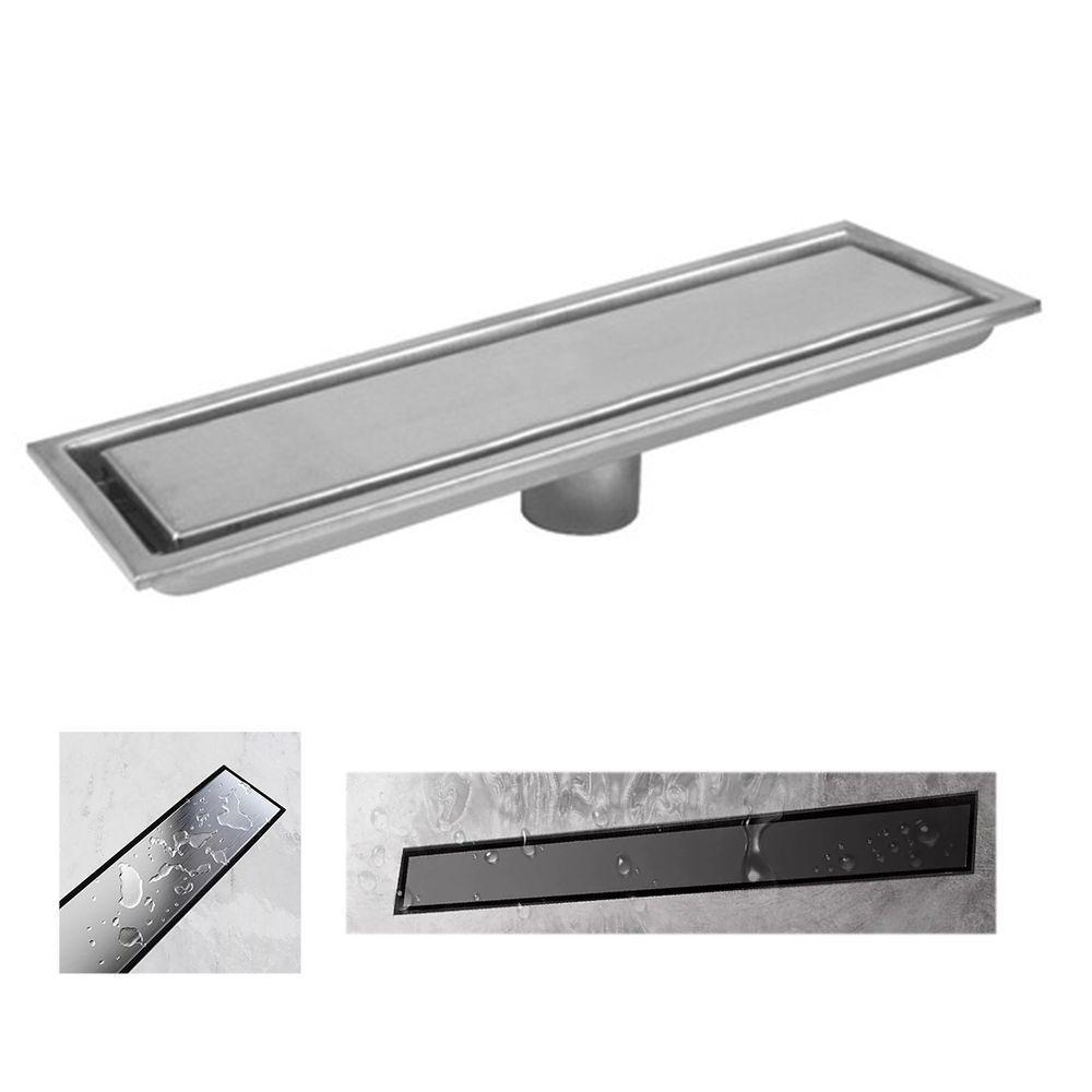 Ralo Linear Oculto Aço Inox 40cm Banheiro Lavabo Invisivel Anti Odor Anti Inseto Seguro Higienico Resistente - 1