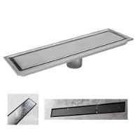 Ralo Linear Oculto Aço Inox 40cm Banheiro Lavabo Invisivel Anti Odor Anti Inseto Seguro Higienico Resistente - 1