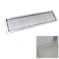 Ralo Oculto Linear 30cm Invisivel Aço Inox Anti Odor Anti Inseto Banheiro Lavabo Resistente Seguro Higienico - 1