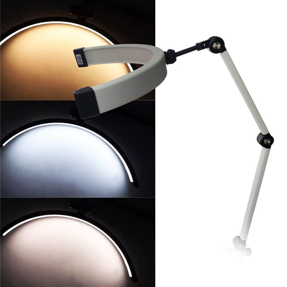 Cópia - Luminaria Estetica Mesa Suporte Celular 3 Tons Ajustavel Meia Lua Spa Dentista Salao Beleza - 2