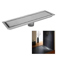Ralo Linear Oculto 40cm Inox Banheiro Lavabo Anti Odor Anti Inseto Lavanderia Invisivel Seguro Resistente - 1