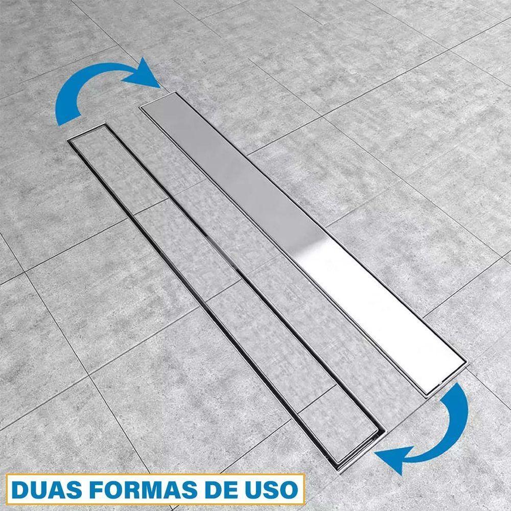 Ralo Linear Oculto 30cm Invisivel Inox Banheiro Lavabo Anti Odor Anti Inseto Seguro Higienico Resistente - 3
