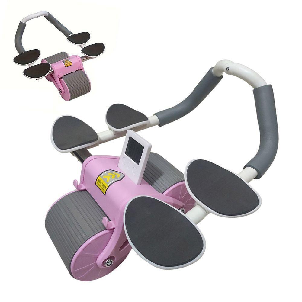 Rolo Abdominal Roda Musculaçao Exercicio Ombro Braço Academia Prancha Lombar Costas Fortalecimento Treino Musculo - 1