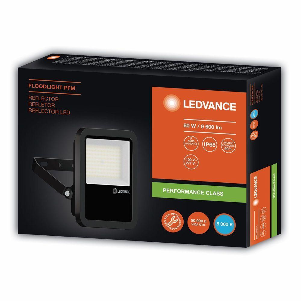 Refletor Led 80w Floodlight Leadvance Preto 80w 5000k - 1