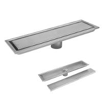 Ralo Linear Oculto 40cm Inox Anti Odor Anti Inseto Banheiro Lavabo Invisivel Seguro - 1