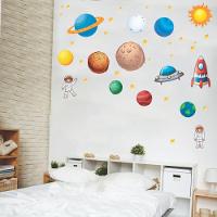 Adesivo De Parede Quarto Infantil Menino E Menina Sistema Solar - 4