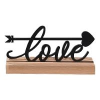 Love Palavra De Mesa Em Mdf Com Base Madeira - 1