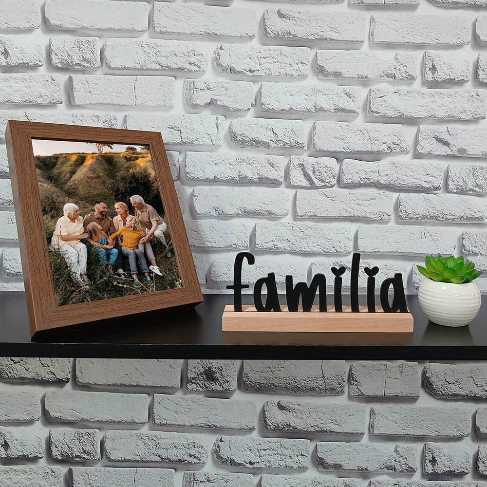 Família Palavra De Mesa Em Mdf Com Base Madeira - 4