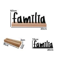 Família Palavra De Mesa Em Mdf Com Base Madeira - 3