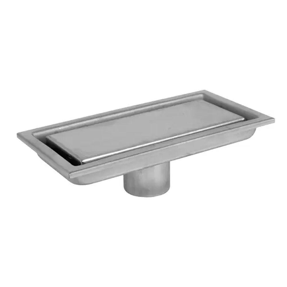 Ralo Linear Oculto 20cm Inox Banheiro Lavabo Invisivel Anti Odor Anti Inseto Seguro Resistente Higienico - 10