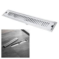 Ralo Linear Inox 40cm Banheiro Area Externa Anti Odor Anti Inseto - 1