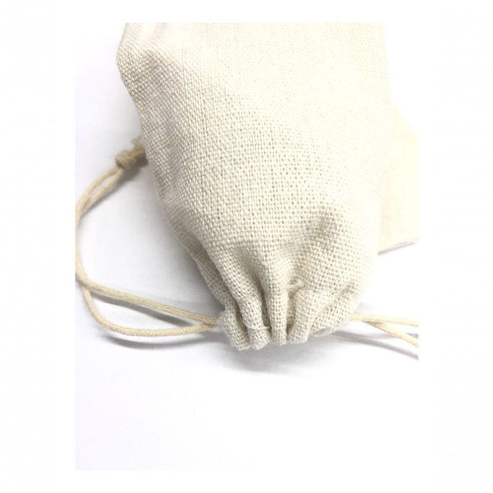 Kit 100 Saco De Algodão Armazenar Canudo Talheres Escova - 1