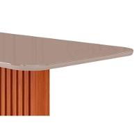 Sala De Jantar Completa Ester C- Tampo Madeirado C- Vidro 180x90cm E 6 Cadeiras Clarice Savana-madeirado-suede Joli Capuccino - Cimol - 7