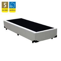 Cama Box Solteiro Sintético + Colchão De Espuma D33 - Sereneprime - 88cm Branco