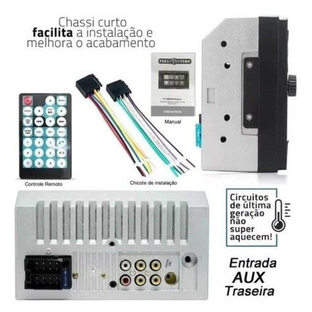 Central Multimídia 2 Din MP5 HB20 2012/20 Câmera Moldura - 4