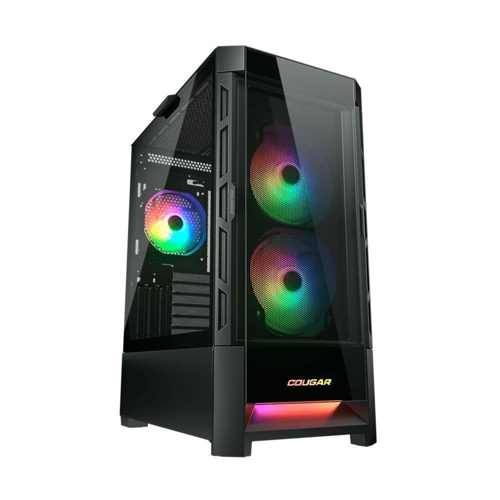 Gabinete Gamer Cougar Duoface Rgb, Mid Tower, Vidro Temperado, Preto - 385zd10.0001 - 1