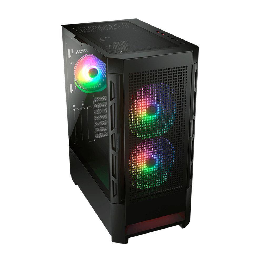 Gabinete Gamer Cougar Duoface Rgb, Mid Tower, Vidro Temperado, Preto - 385zd10.0001 - 2