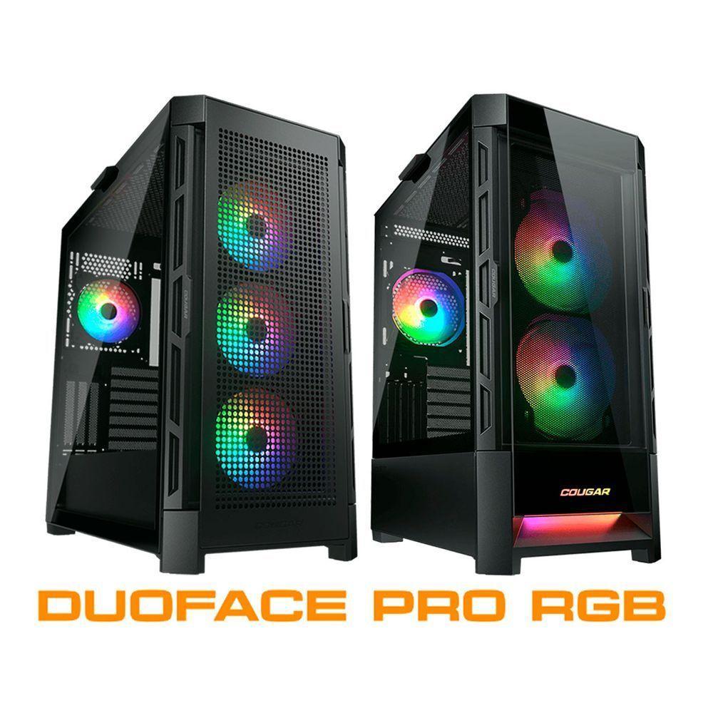 Gabinete Gamer Cougar Duoface Rgb, Mid Tower, Vidro Temperado, Preto - 385zd10.0001 - 3