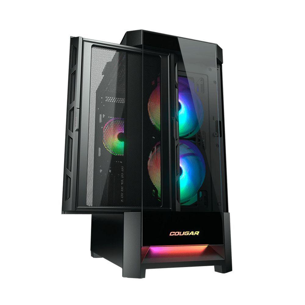 Gabinete Gamer Cougar Duoface Rgb, Mid Tower, Vidro Temperado, Preto - 385zd10.0001 - 6