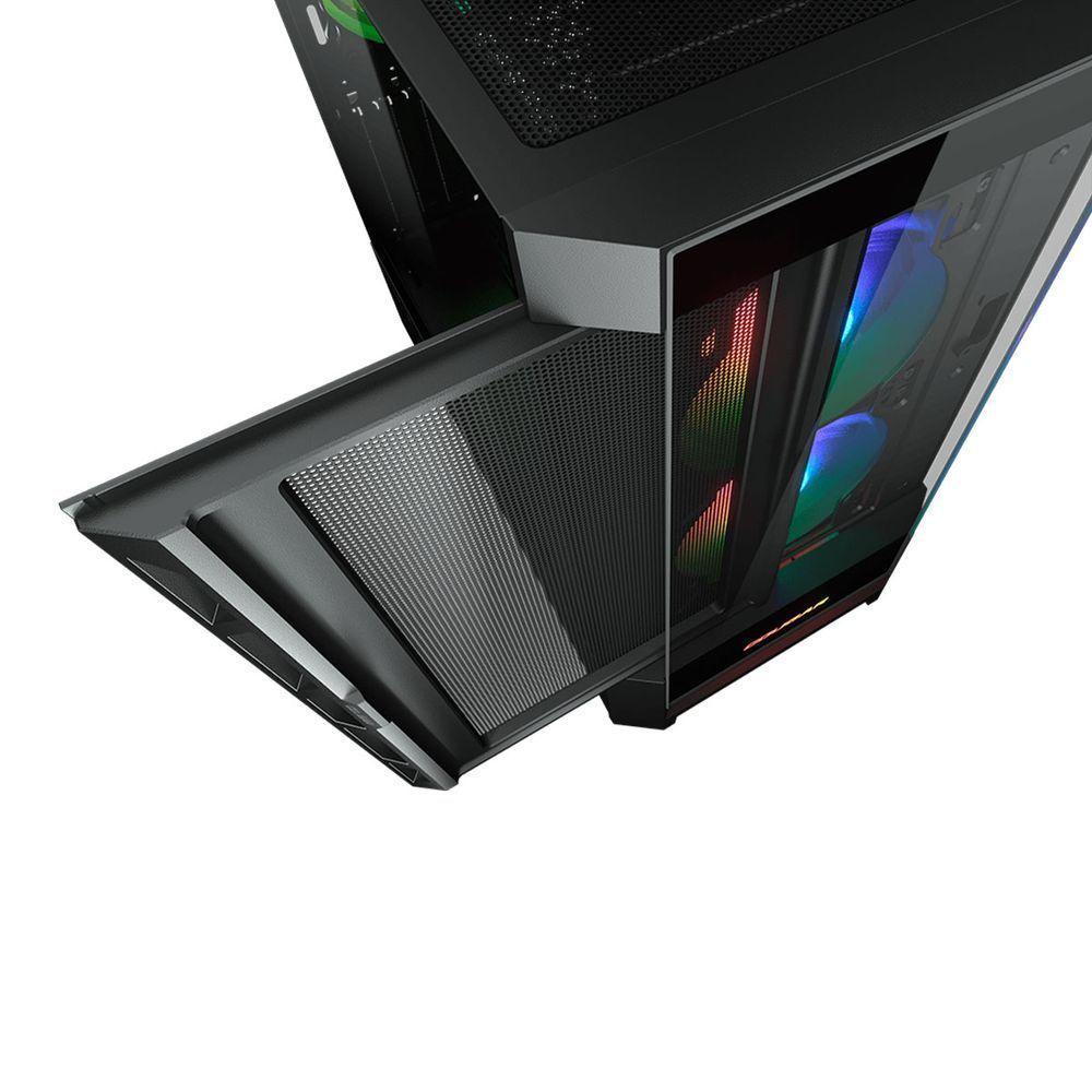 Gabinete Gamer Cougar Duoface Rgb, Mid Tower, Vidro Temperado, Preto - 385zd10.0001 - 10