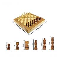 Jogo De Xadrez E Damas 2 Em 1 Profissional Hoyle Games Tabuleiro Grande 39x39cm Peças Em Madeira Com 2 Gavetas - 6