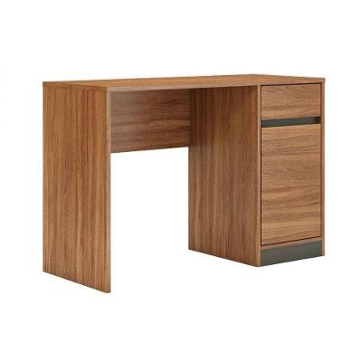 Mesa Escrivaninha Casal Office Morada Com 1 Porta E 1 Gaveta Amendola Touch/grafito - Demóbile