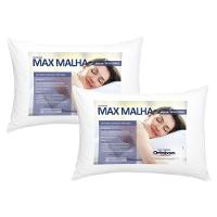 Travesseiro Fibras Siliconadas Max Malha Kit C/ 2 Un 50x70 - Ortobom - 1