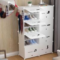 Armario Organizador Brinquedos Grande Guarda Roupa Sapateira Modular Porta Treco Estante 8 Modulos Com Prateleiras - 2