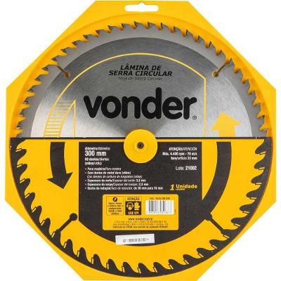 Lamina Serra Circ Vídea 300x30x3,8mm 60d 4400rpm Mad Vonder