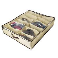 Sapateira 12 Pares Dobravel Caixa Organizador Flexivel De Chao Tnt Nicho Calçados Sapatos Armario Multiuso Anti Poeira C - 6