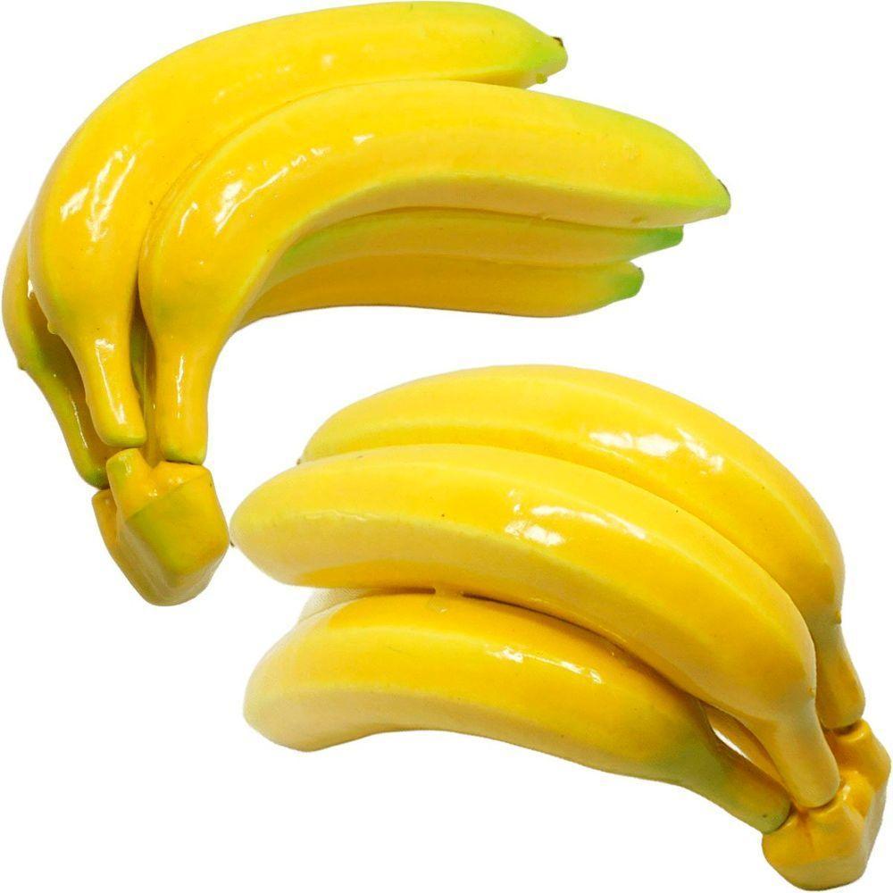 Kit 2 Maço Com 5 Bananas Em Isopor Enfeite Fruta Artificial - 2