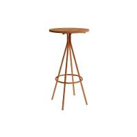 Sala De Jantar Completa 1575 Aço C- Tampo Madeirado 60cm E 2 Banquetas 1747 Rose-freijó - Areia-caramelo - Carraro - 6