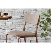 Conjunto Mesa De Cozinha 1575 Aço Com Tampo Madeirado 60cm E 2 Banquetas 1747 Rose Freijó Areia Caramelo Carraro - 5