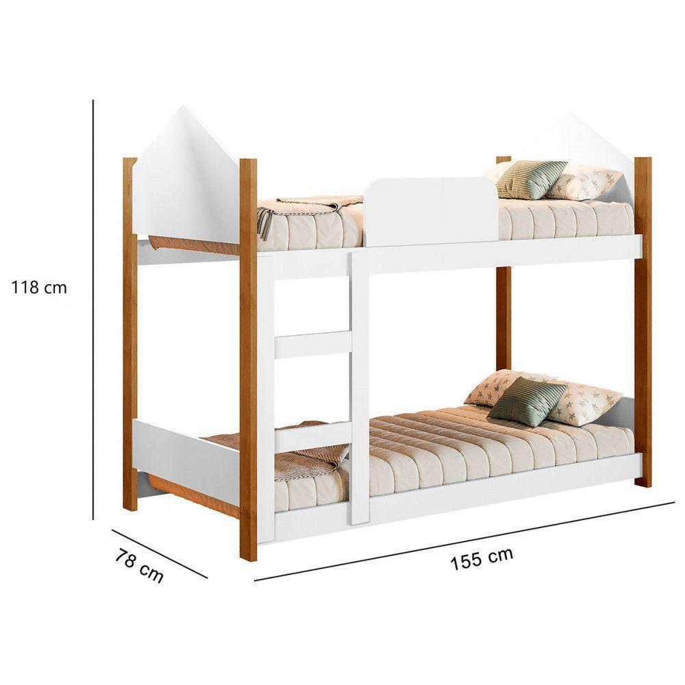 Beliche Magia Com Escada Grade De Proteção Gabrielli Móvei Branco Grenat - 3