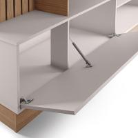 Estante Para TV Maceió 65 Polegadas 1 Porta Com Led Colibri Freijó Off White - 3