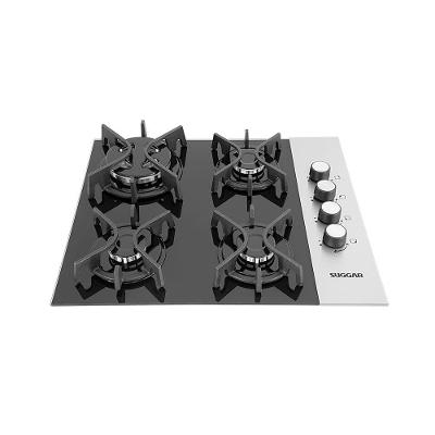 Cooktop a Gás Suggar FG4404FVP 4 Bocas Vidro Temperado Preto Bivolt